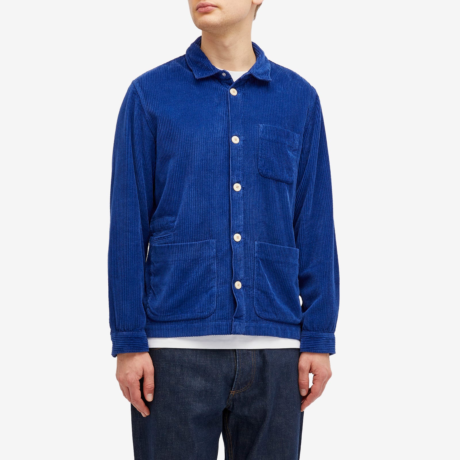 Men's Assembly Jacket in Bright Blue Heavy Cord