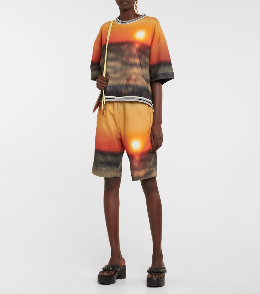 Exclusive to Mytheresa - Printed cotton jersey shorts