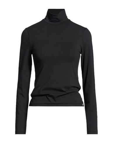 Woman Top Charcoal Size L Cotton, Modal, Elastane