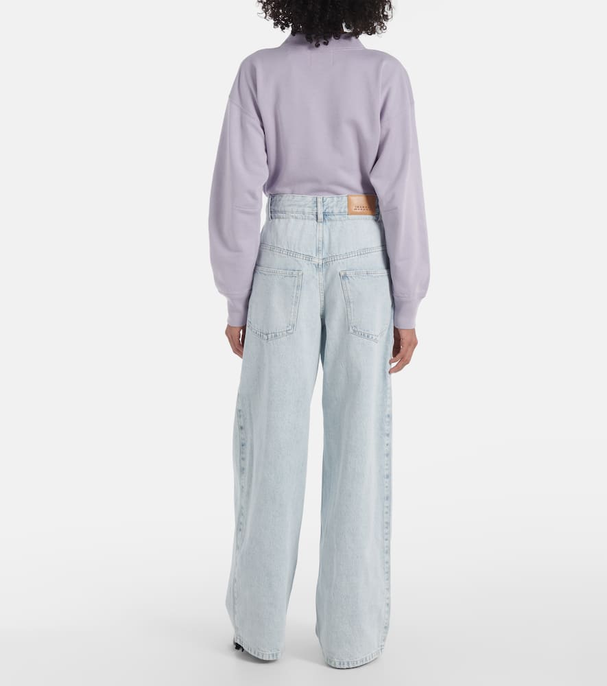 Rachelle mid-rise wide-leg jeans