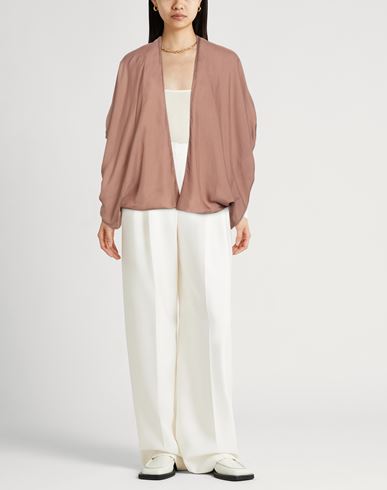 Woman Cardigan Khaki Size S Silk, Cashmere