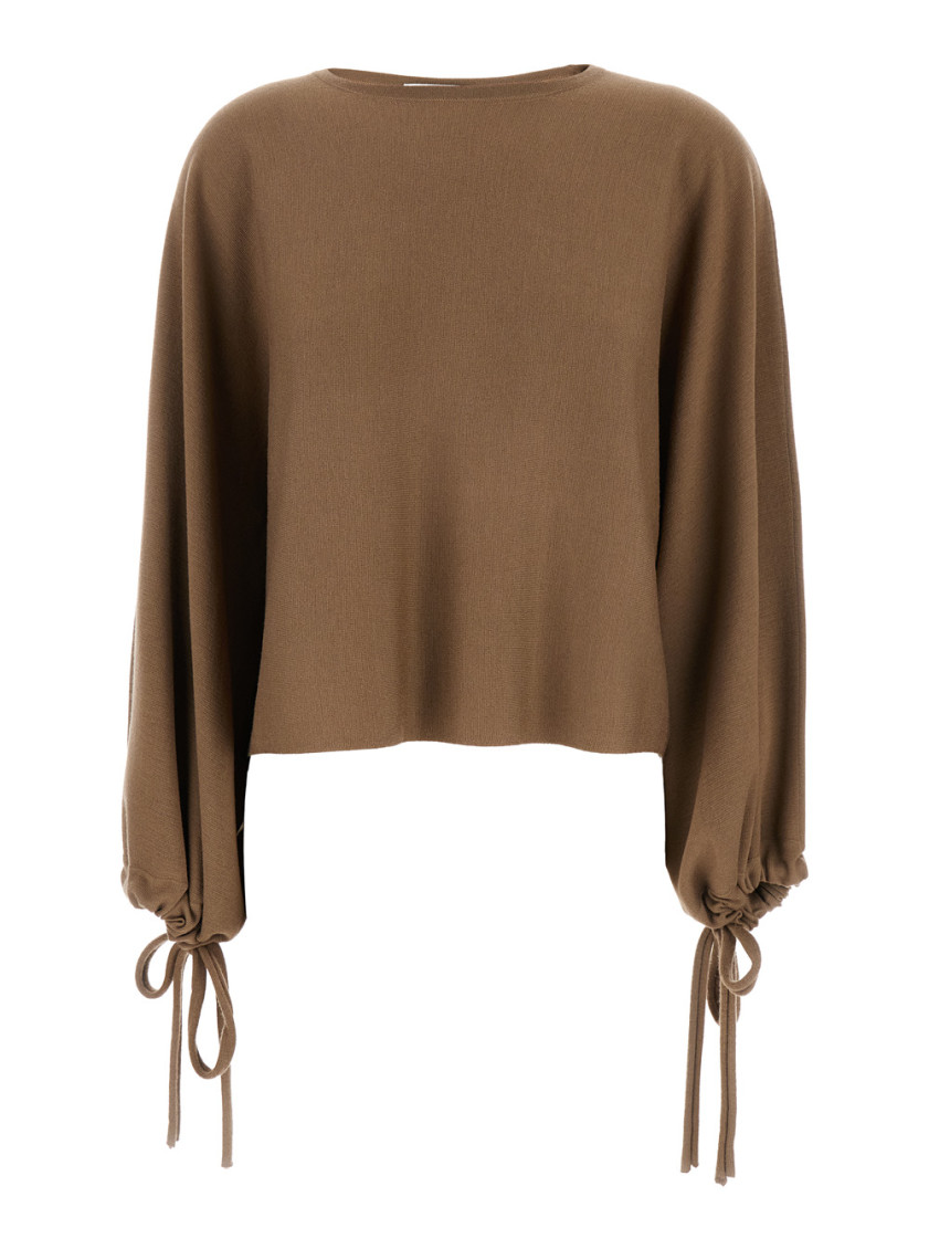 Beige Wool Knitwear