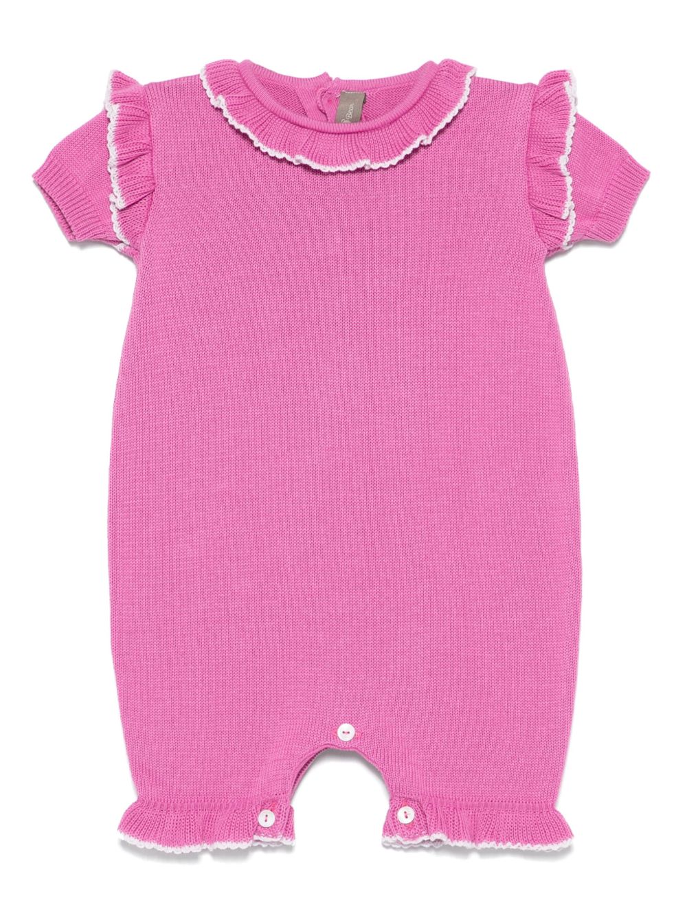Little Bear ruffle-detailed bodysuit - Pink
