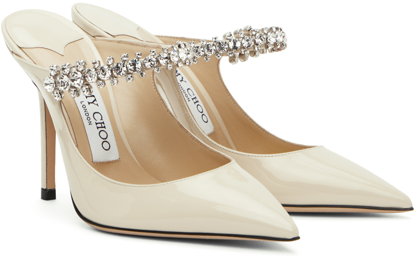 Jimmy Choo Off-White Bing 100 Heels