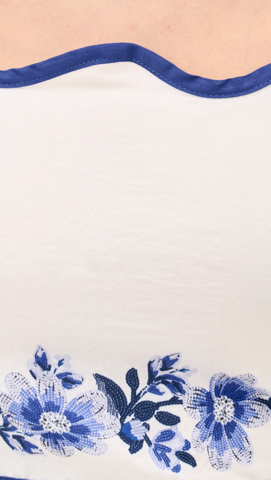 Floral Crop Top Off White Multi