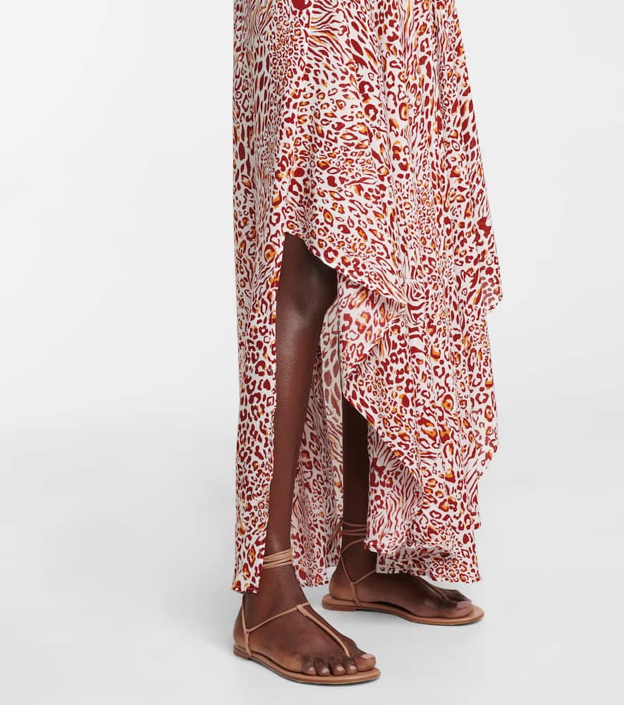 Ilona printed v-neck dress