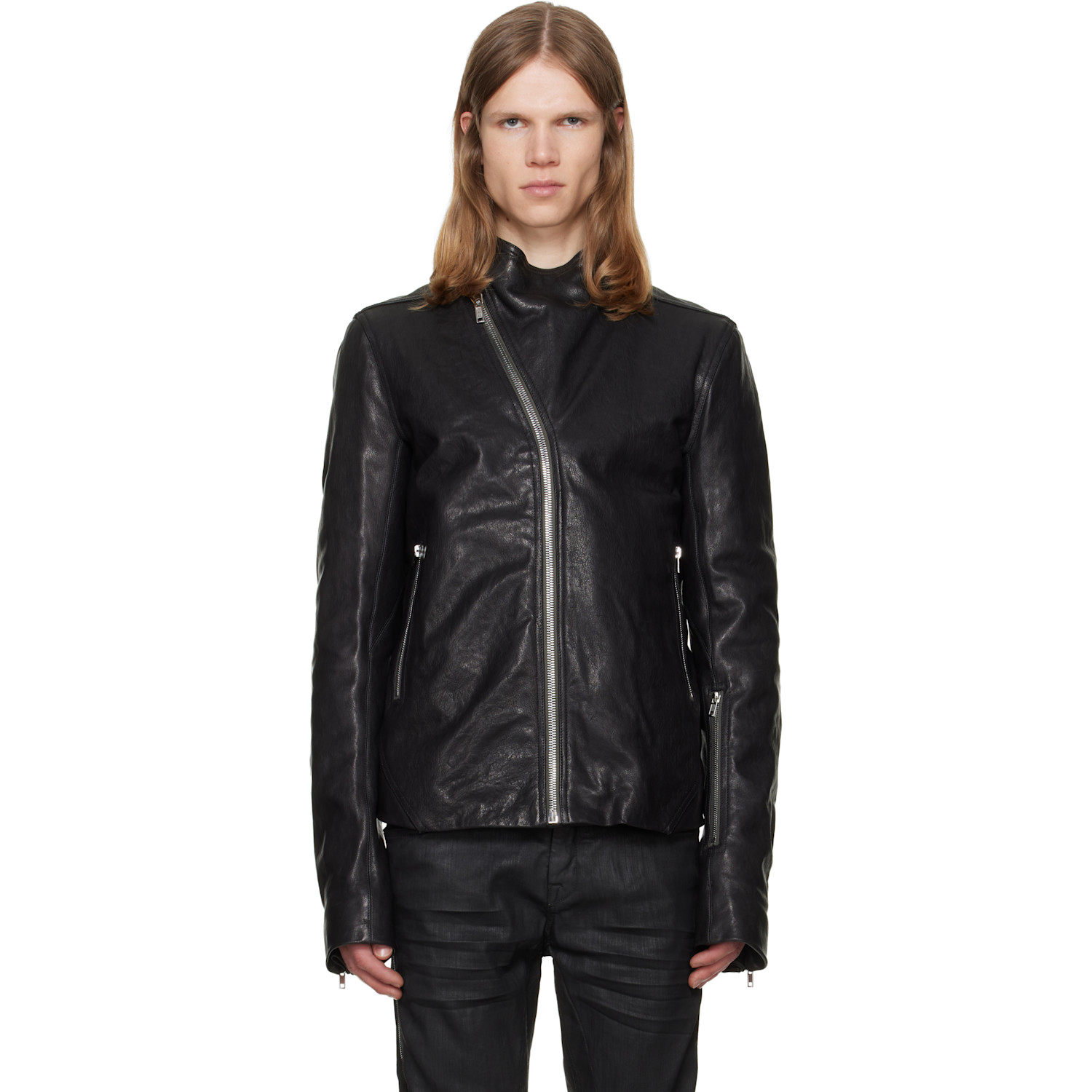 Black Tower Release Leather Jacket