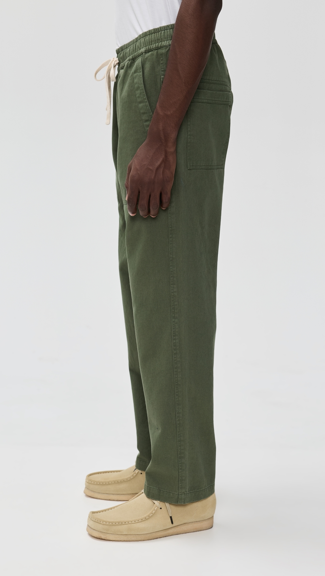 Twill Pull On Pants Green