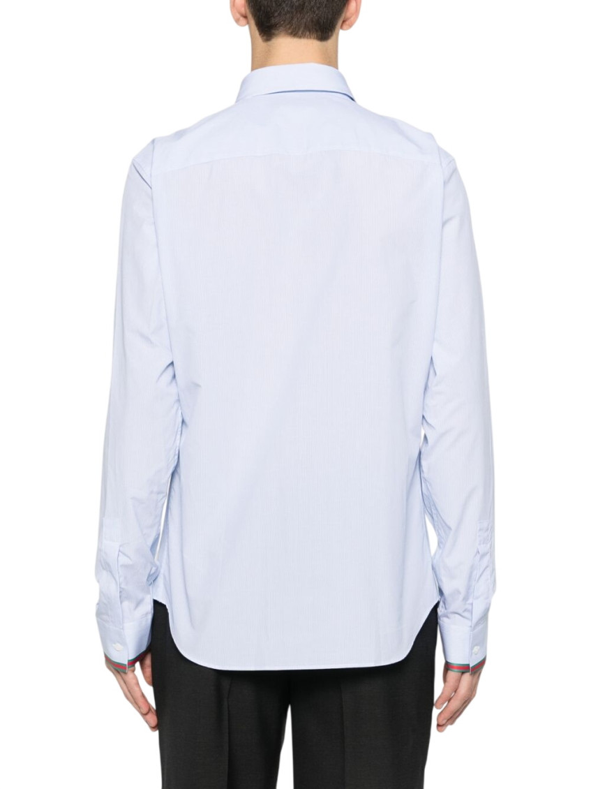 Striped-trim Shirt