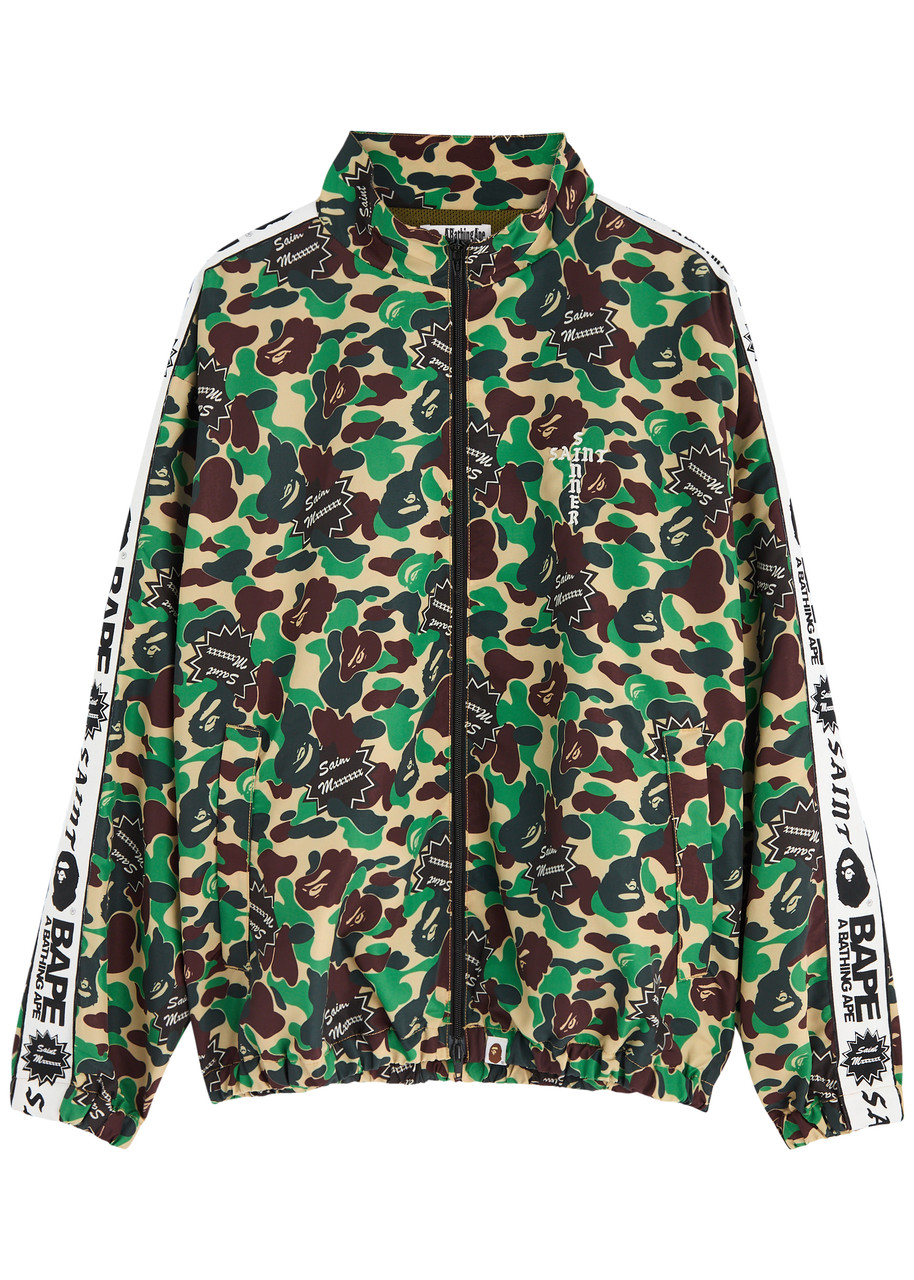 X A Bathing Ape Printed Nylon Track Jacket - Multicoloured 1 - XL