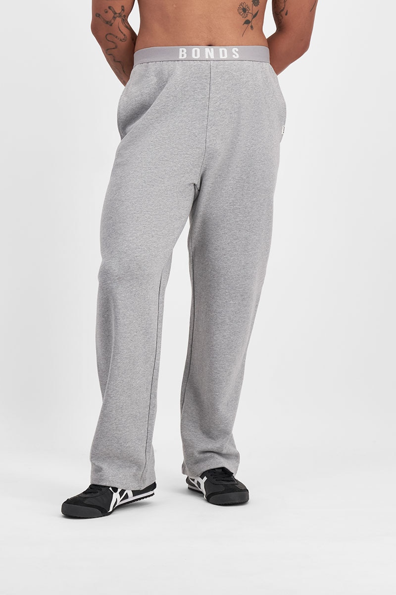 Sweats Cotton Logo Straight Leg Trackie in Electric Marle