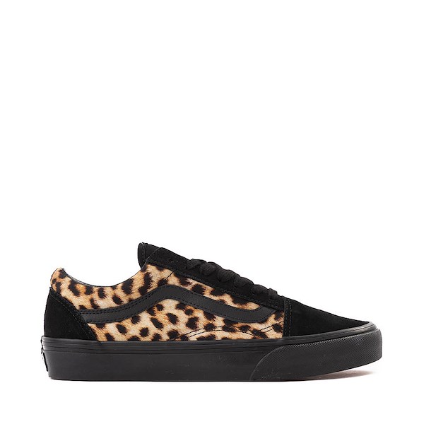 Vans Old Skool Skate Shoe - Black / Leopard