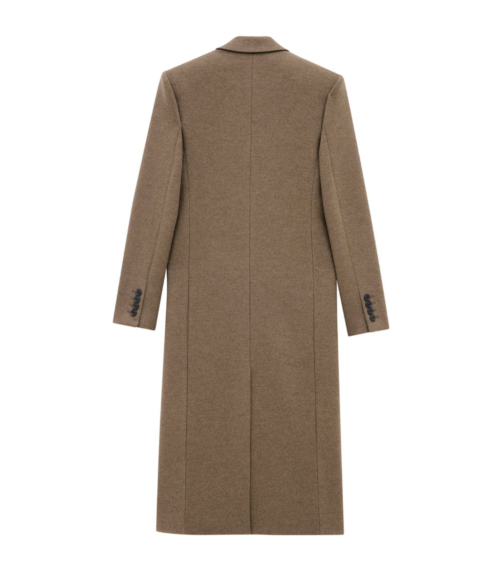 Wool-Cashmere Double-Breasted Coat