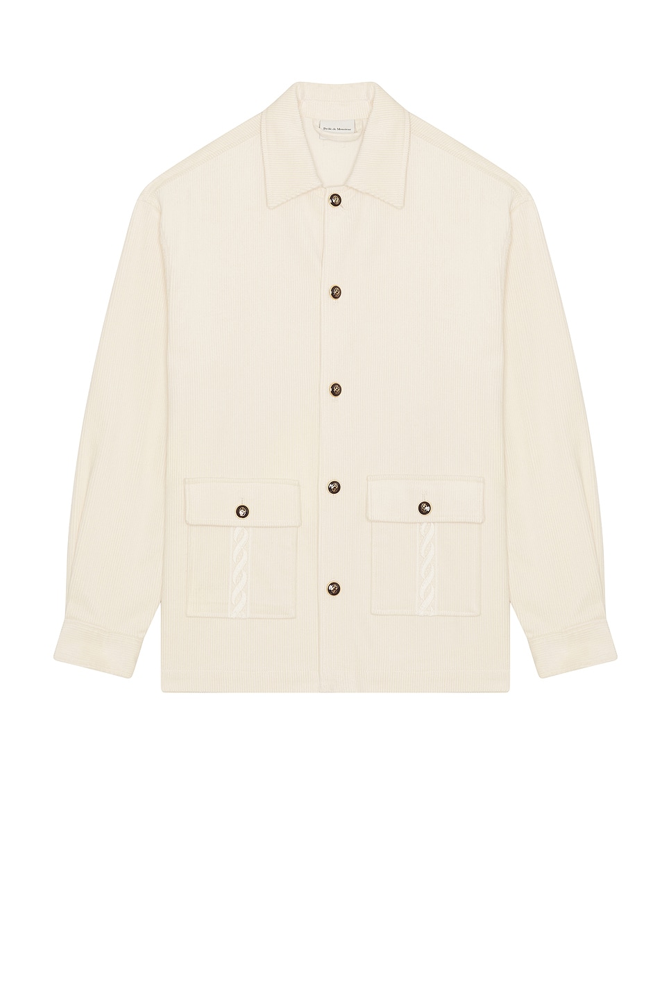 Drle De Monsieur Dr?le De Monsieur La Surchemise Corduroy in White. - XL/1X also in L, M, S, XXL/2X