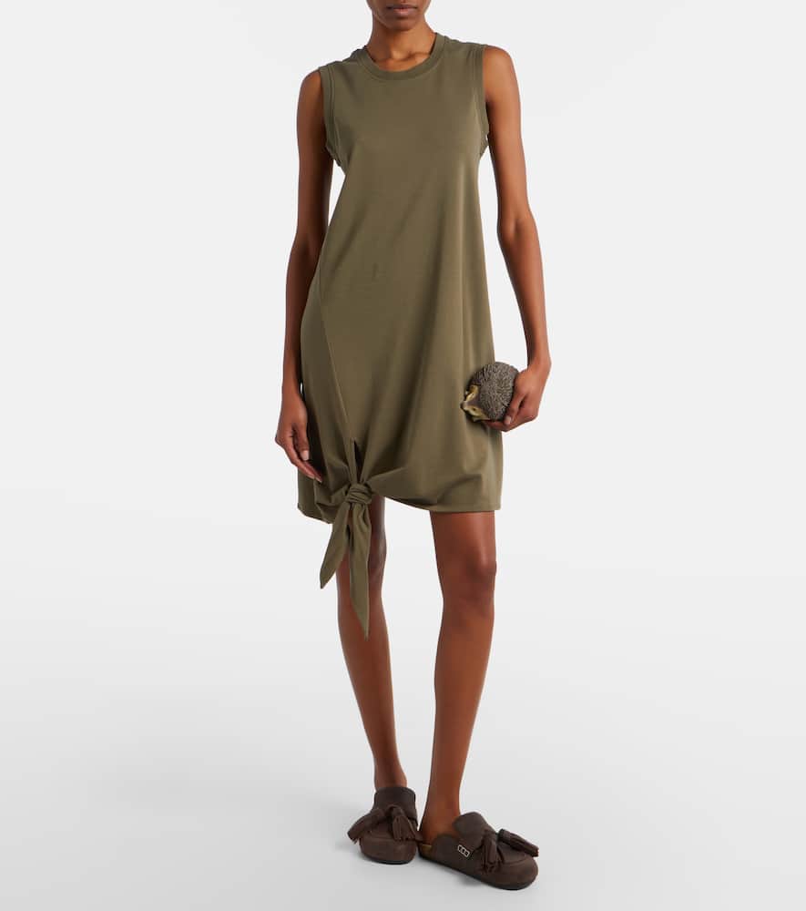 Cotton jersey midi dress