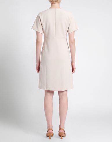 Woman Mini dress Beige Size 4 Polyester, Viscose, Elastane