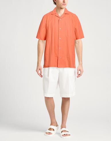 Man Shirt Orange Size M Cotton, Polyester, Elastane