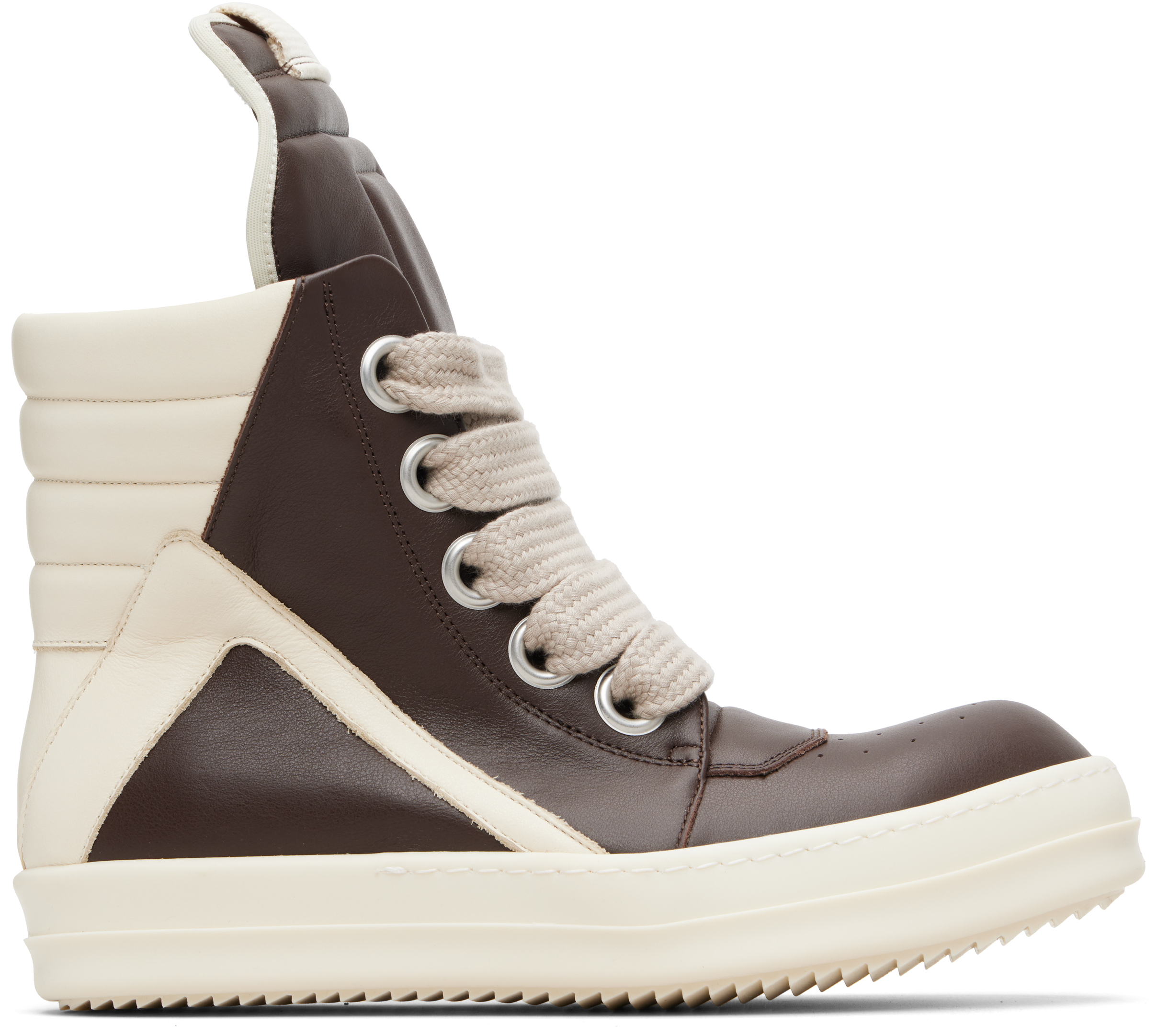 Brown Temple Jumbolace Geobasket Sneakers