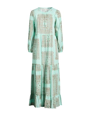 Woman Maxi dress Light green Size 10 Cotton