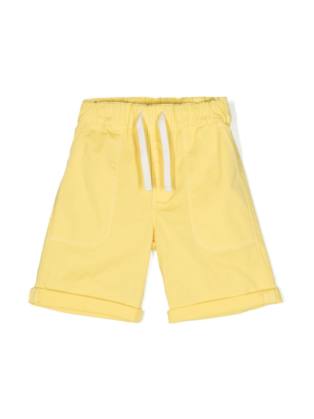 Logo-patch cotton-blend shorts - Red