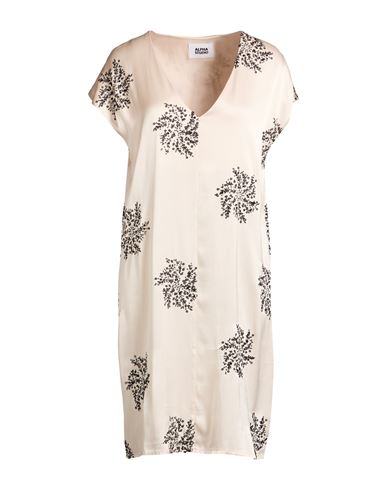 Woman Midi dress Cream Size 10 Viscose