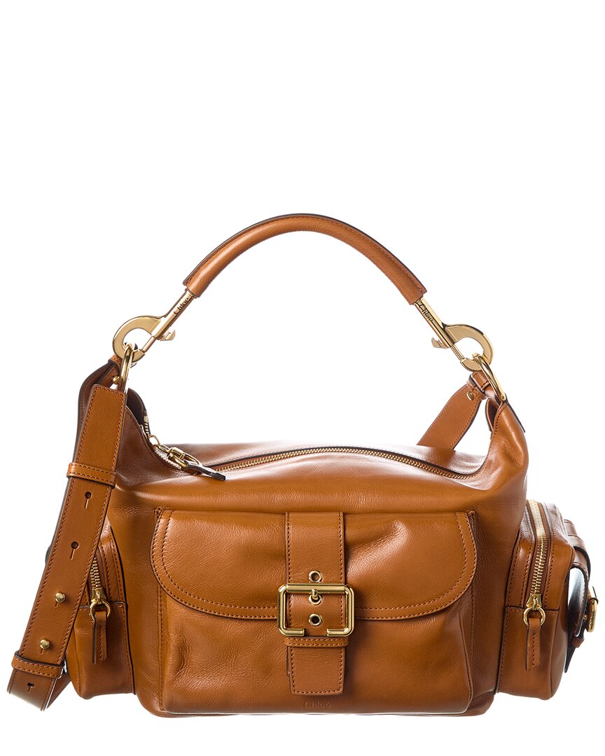 Medium Double Carry Leather Shoulder Bag