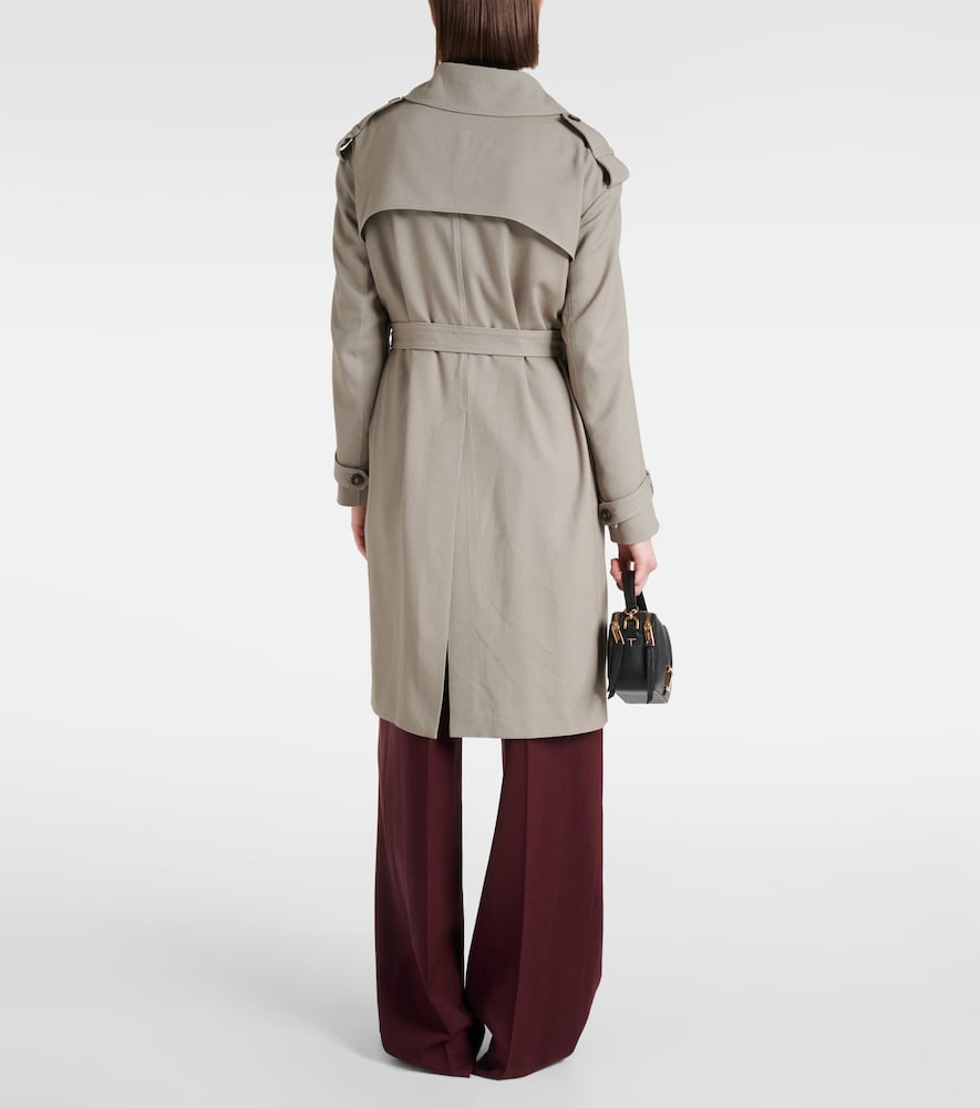 Belted trench coat