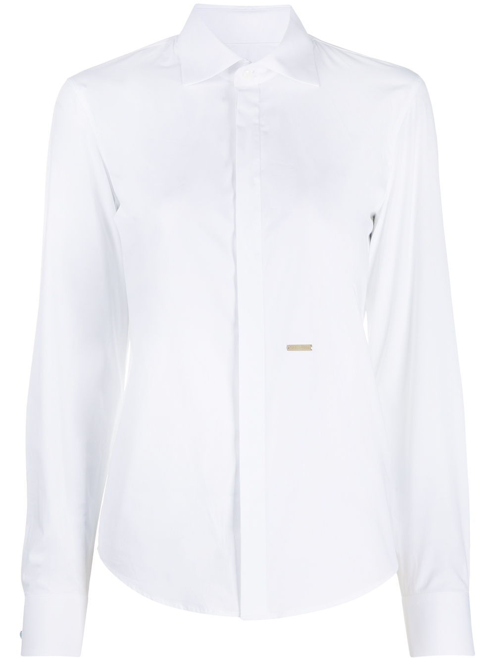 Cutaway collar shirt - White