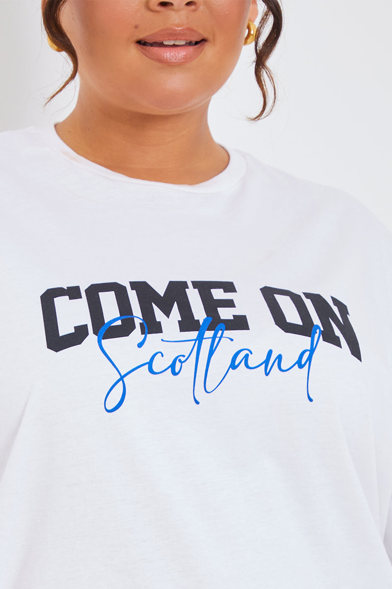 Come On Scotland' Slogan Football T-Shirt