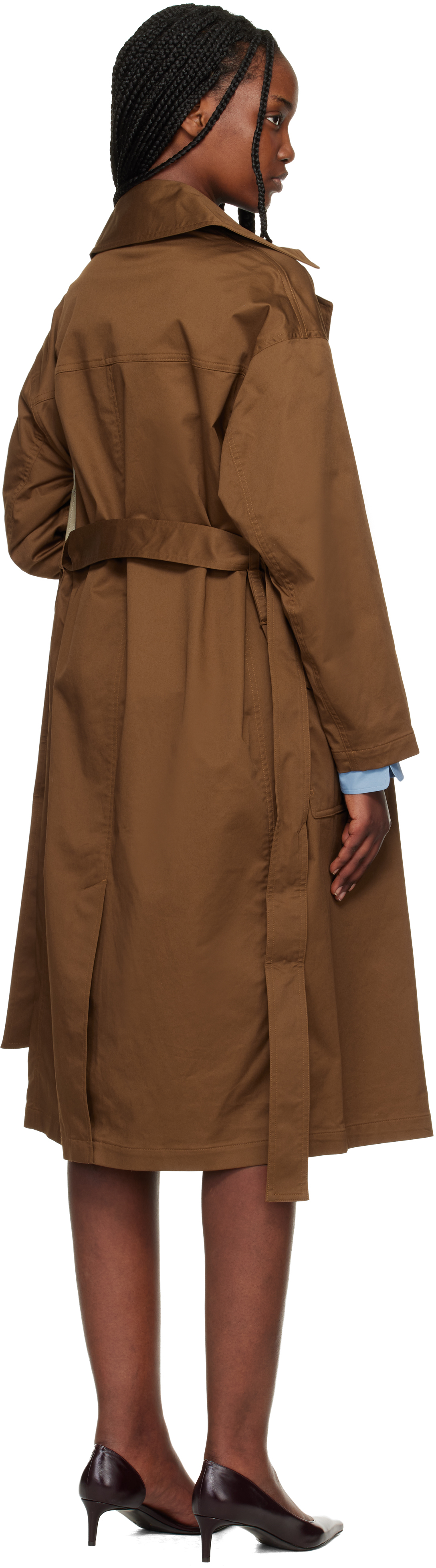Tan Rue Cotton Trench Coat