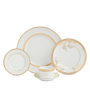 Vera Wang Lace Gold 10 Piece Dinnerware Set, Service for 2
