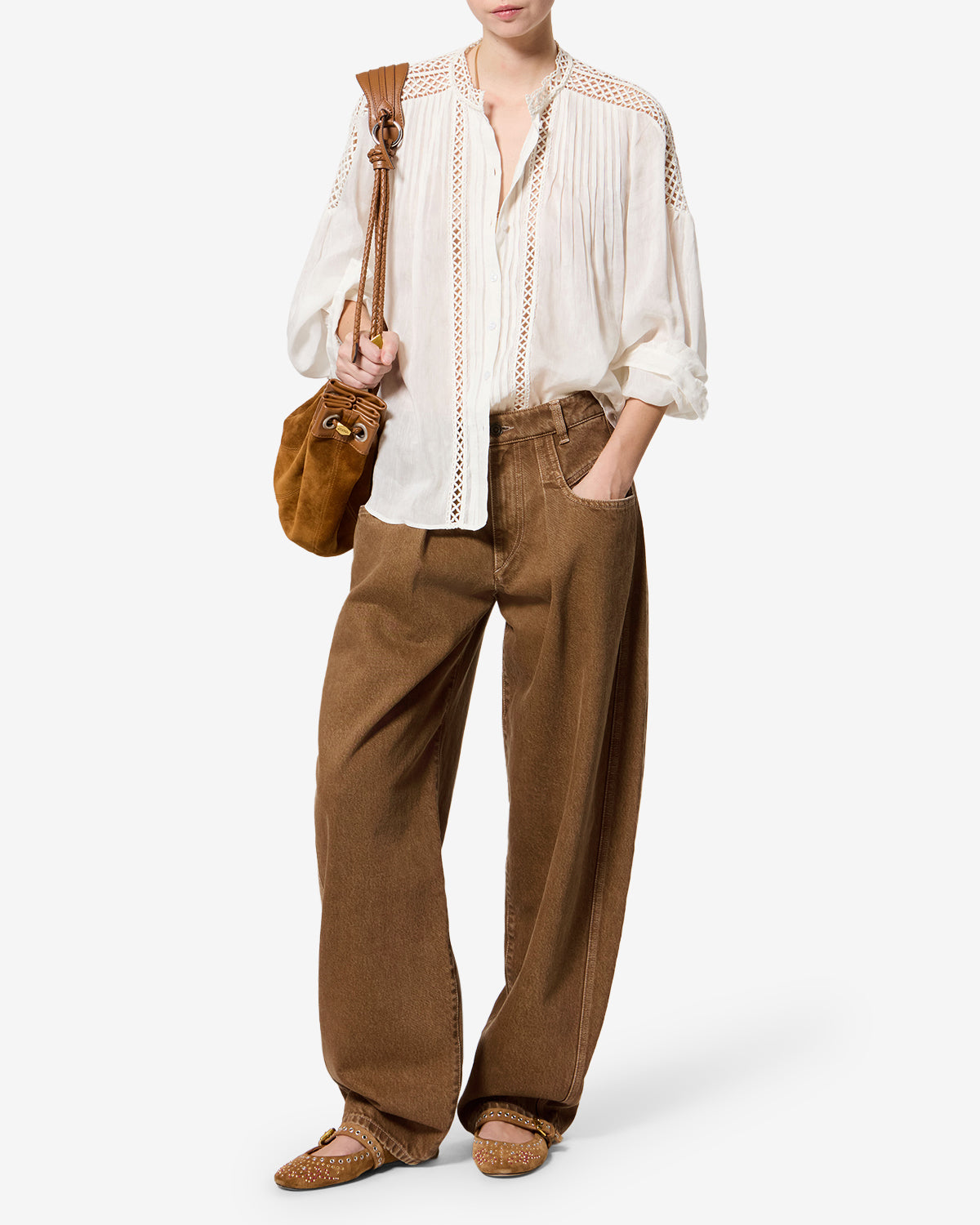 Lisha Pants - Women - Bronze - Size 36 -