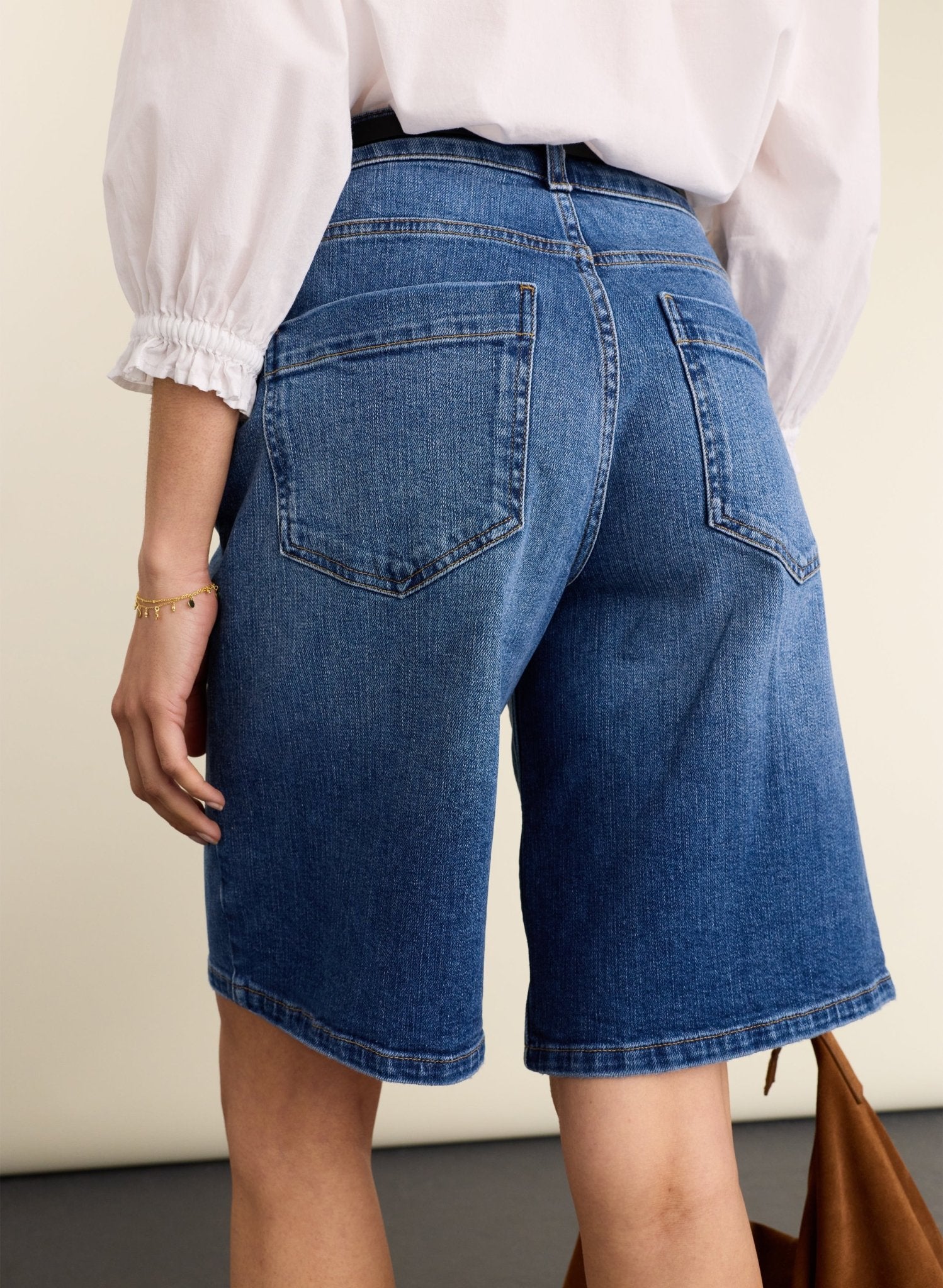 Britney Organic Cotton Stretch Denim Short