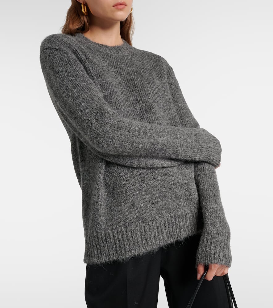 Oversized alpaca and wool-blend sweater