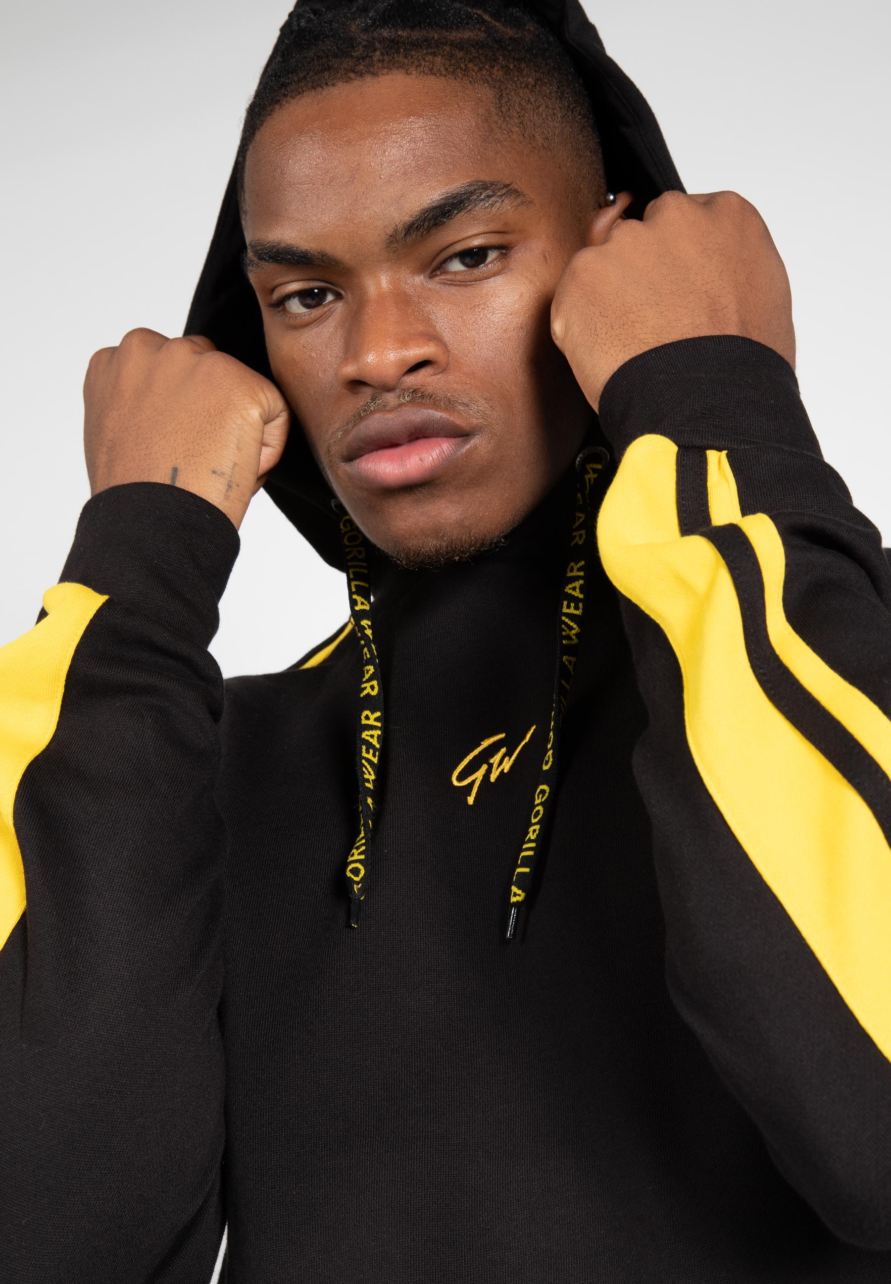 Banks Oversized Hoodie - Black/Yellow