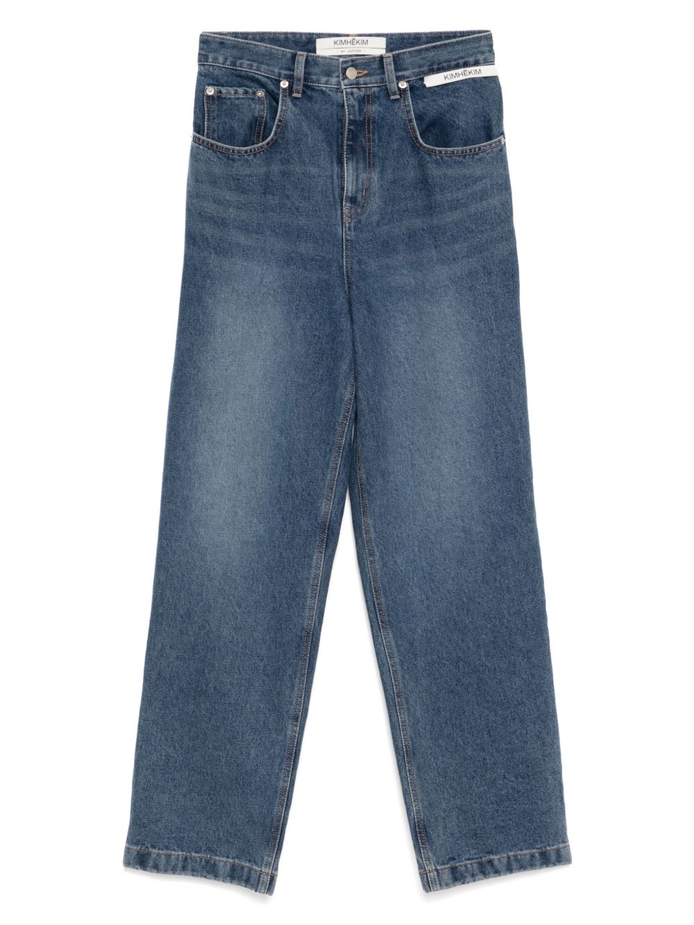 Kimhekim washed wide-leg jeans - Blue