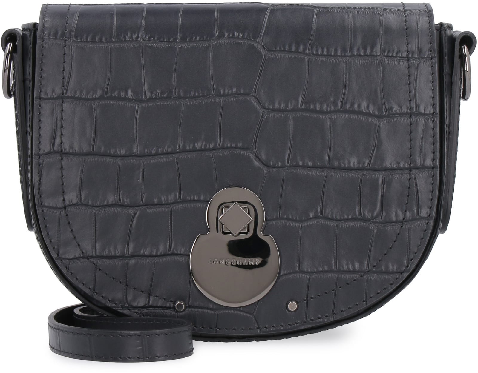 롱샴 여성 캐벌케이드 크로커다일 효과 가죽 11173379