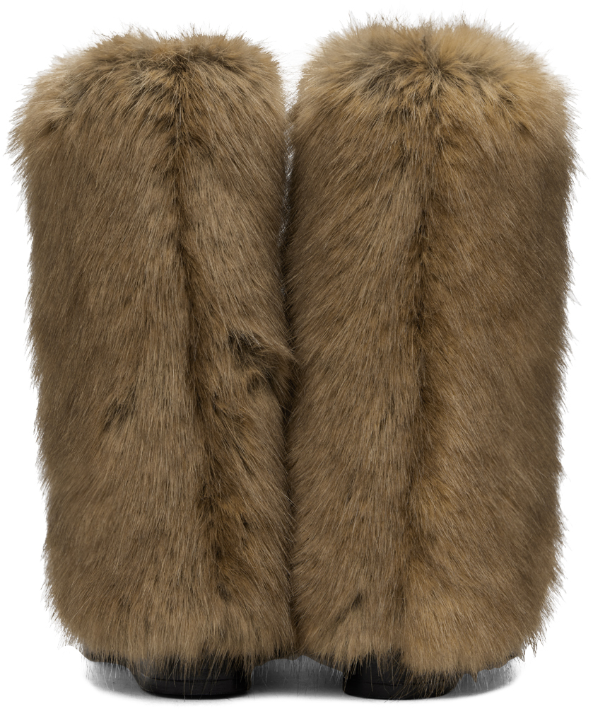 FIDAN NOVRUZOVA Black & Brown Havva Chunky Trouser Boots