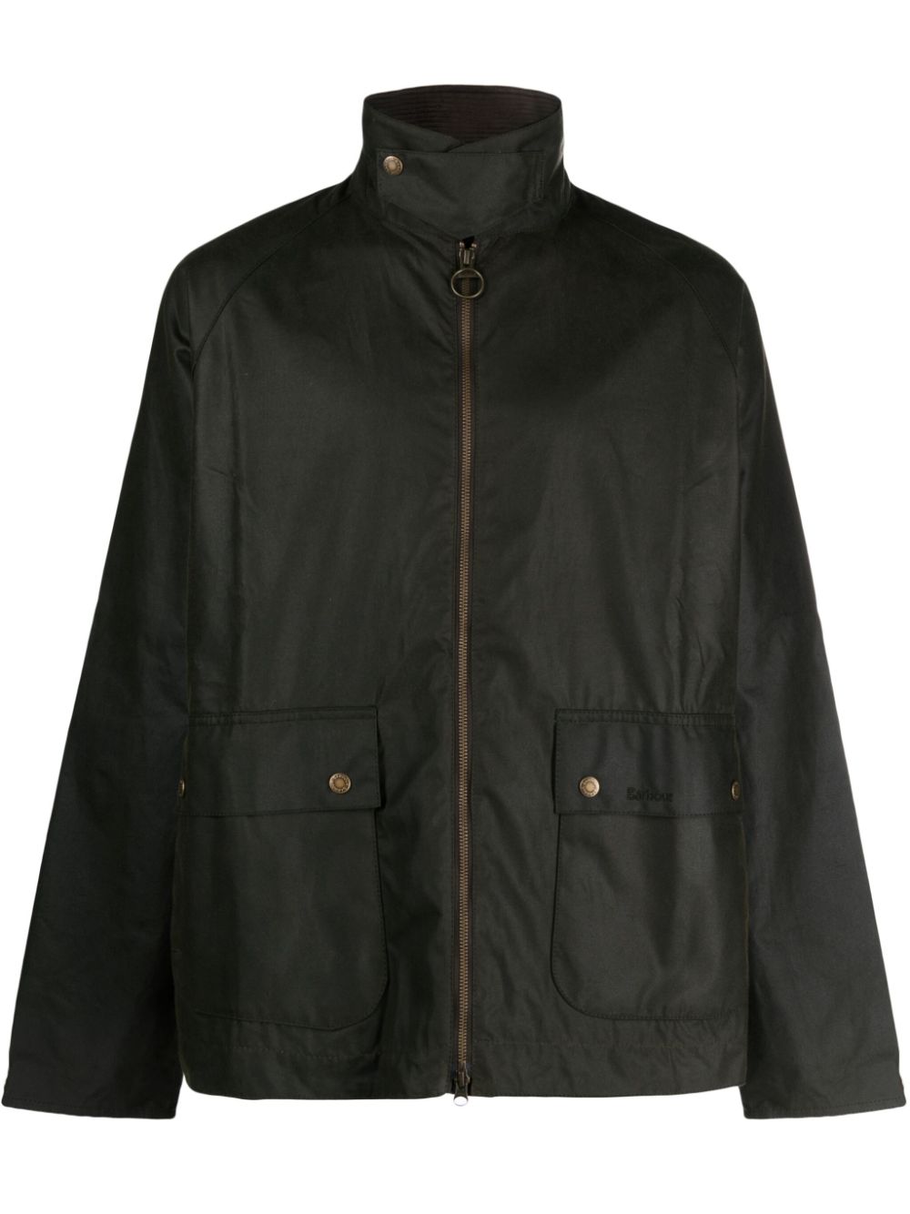 Bedale coated-finish jacket - Green