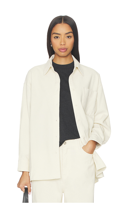 Rue Sophie Roy Cord Shirt in Cannoli Cream. L also in M