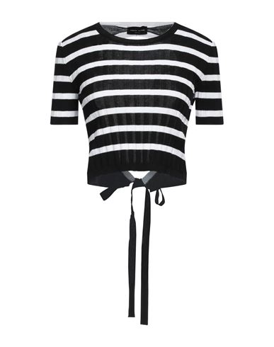 Woman Sweater Black Size S Cotton