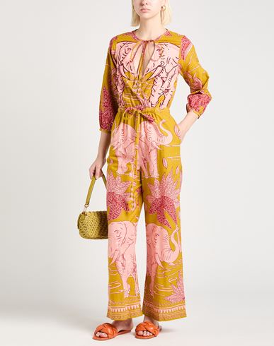 Woman Jumpsuit Mustard Size M Cotton