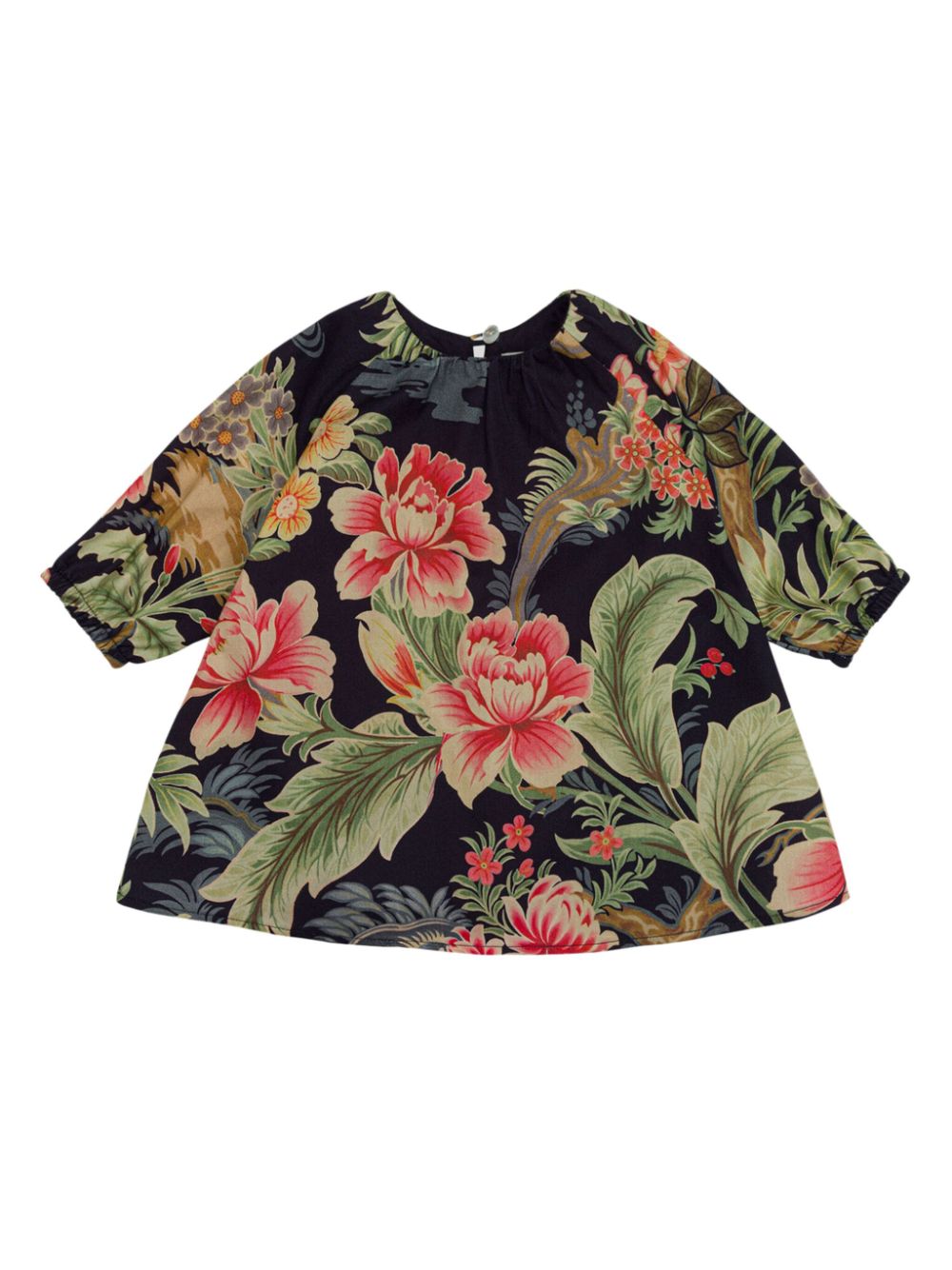 Floral-print dress - Blue