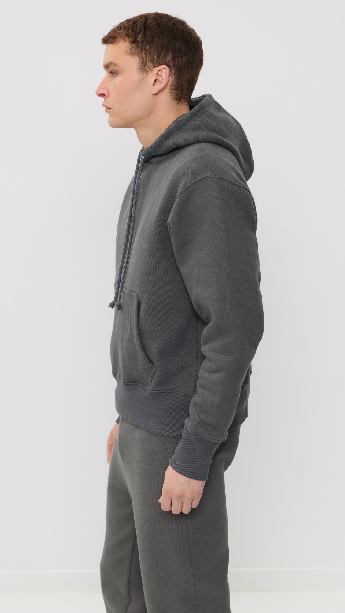 Loopback Hoodie Washed Black