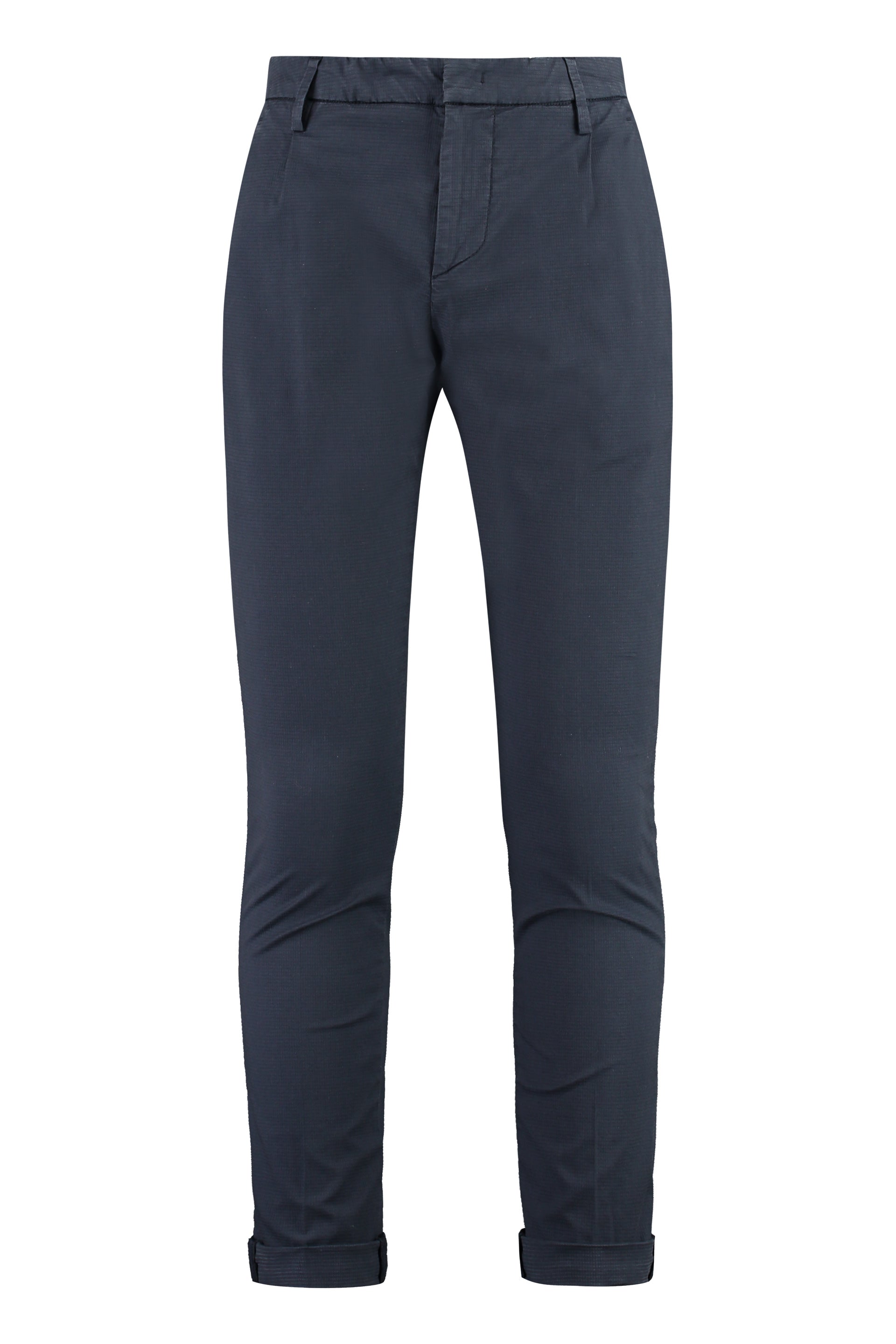 Cotton Chino Trousers with Roll-Up Cuffs