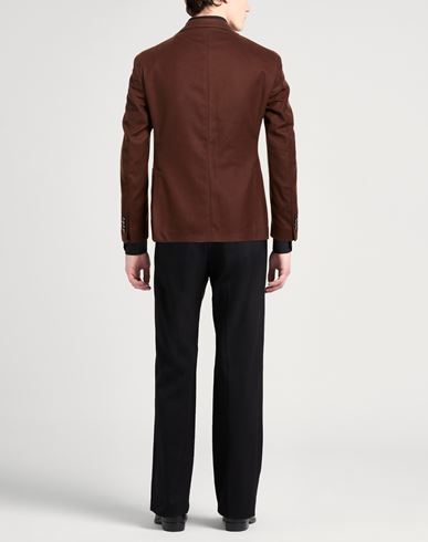 L. b.m. 1911 Man Blazer Brown Size 40 Virgin Wool, Polyamide