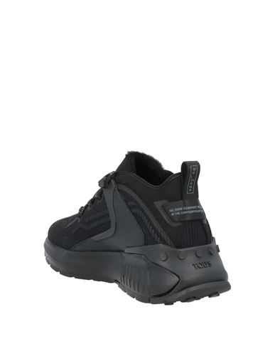 Tod's No_code Man Sneakers Black Size 5.5 Leather, Textile fibers