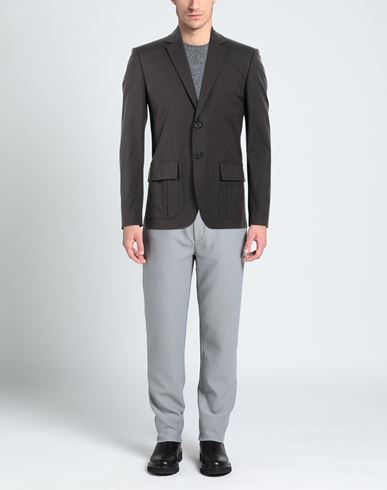 Bikkembergs Man Blazer Lead Size 38 Cotton, Elastane