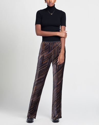 Siyu Woman Pants Blue Size 6 Viscose, Silk