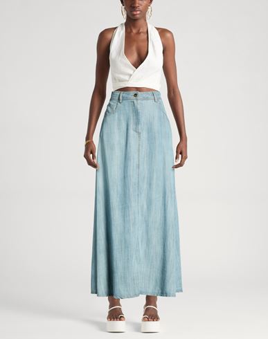 Woman Denim skirt Blue Size 6 Lyocell